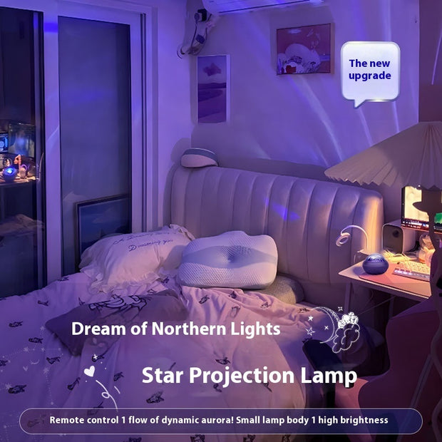 Aurora Flying Saucer Starry Sky Northern Lights Projection Lamp